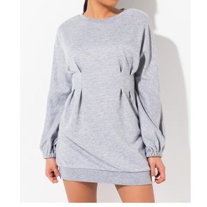 Cinched waist sweater